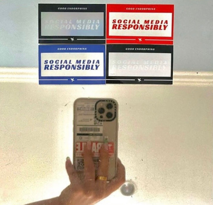 Social Media Responsibly Phone Sticker Pack
